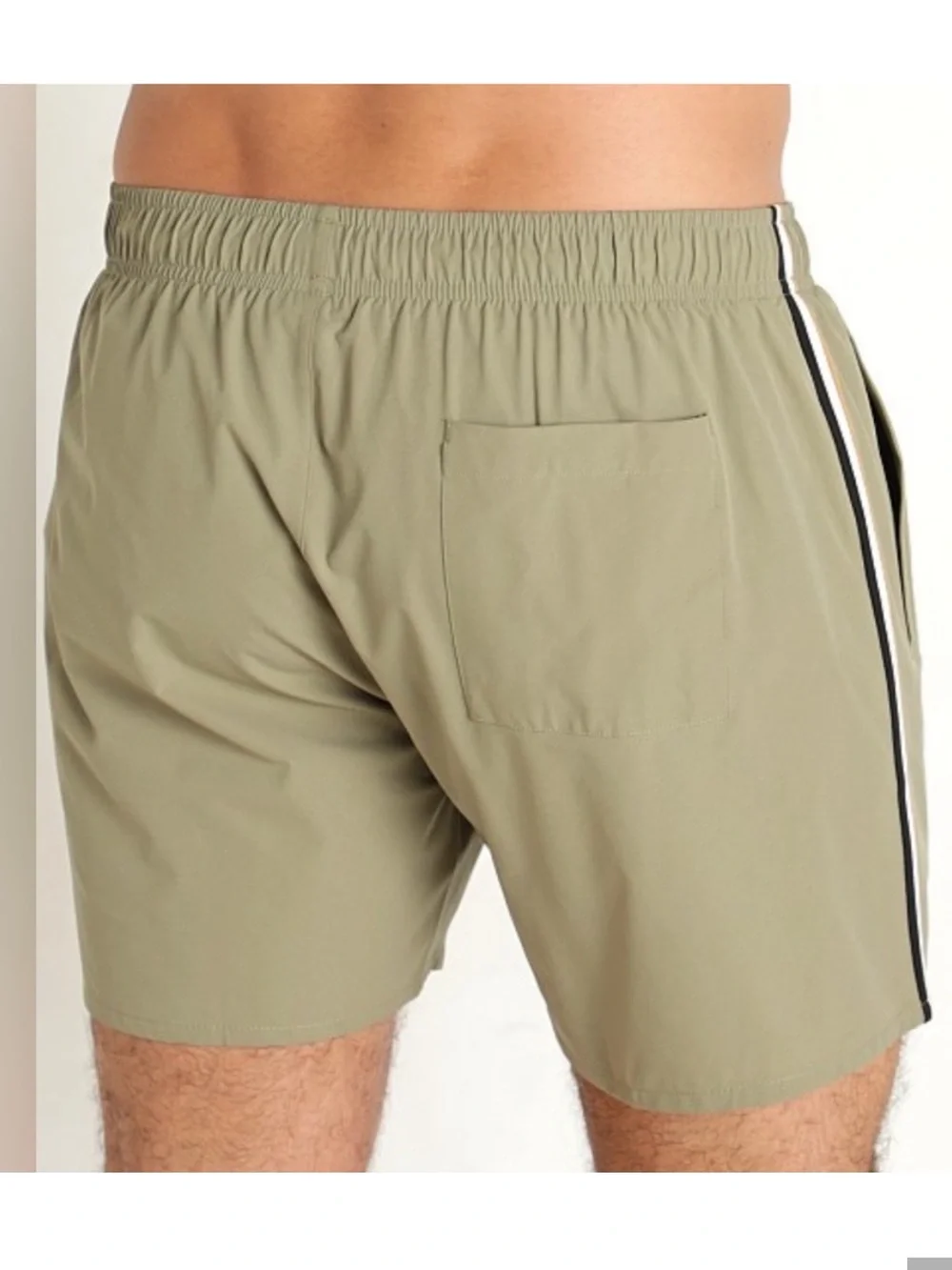 Hugo Boss Iconic Striped Green‎ Swim Shorts Size Large